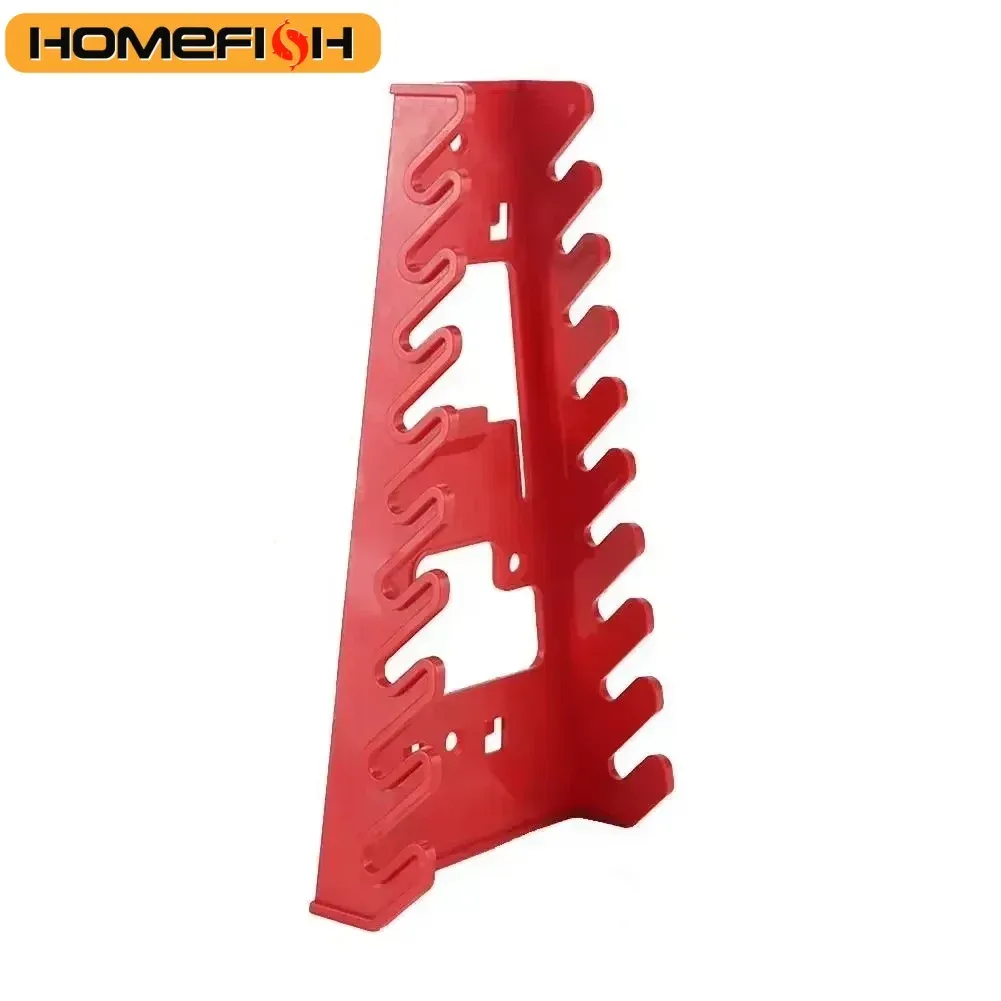 Organisateur de clés en plastique, support de rangement pour douilles, rouge et noir, support de tri pour outils, supports de clés à fourche standard