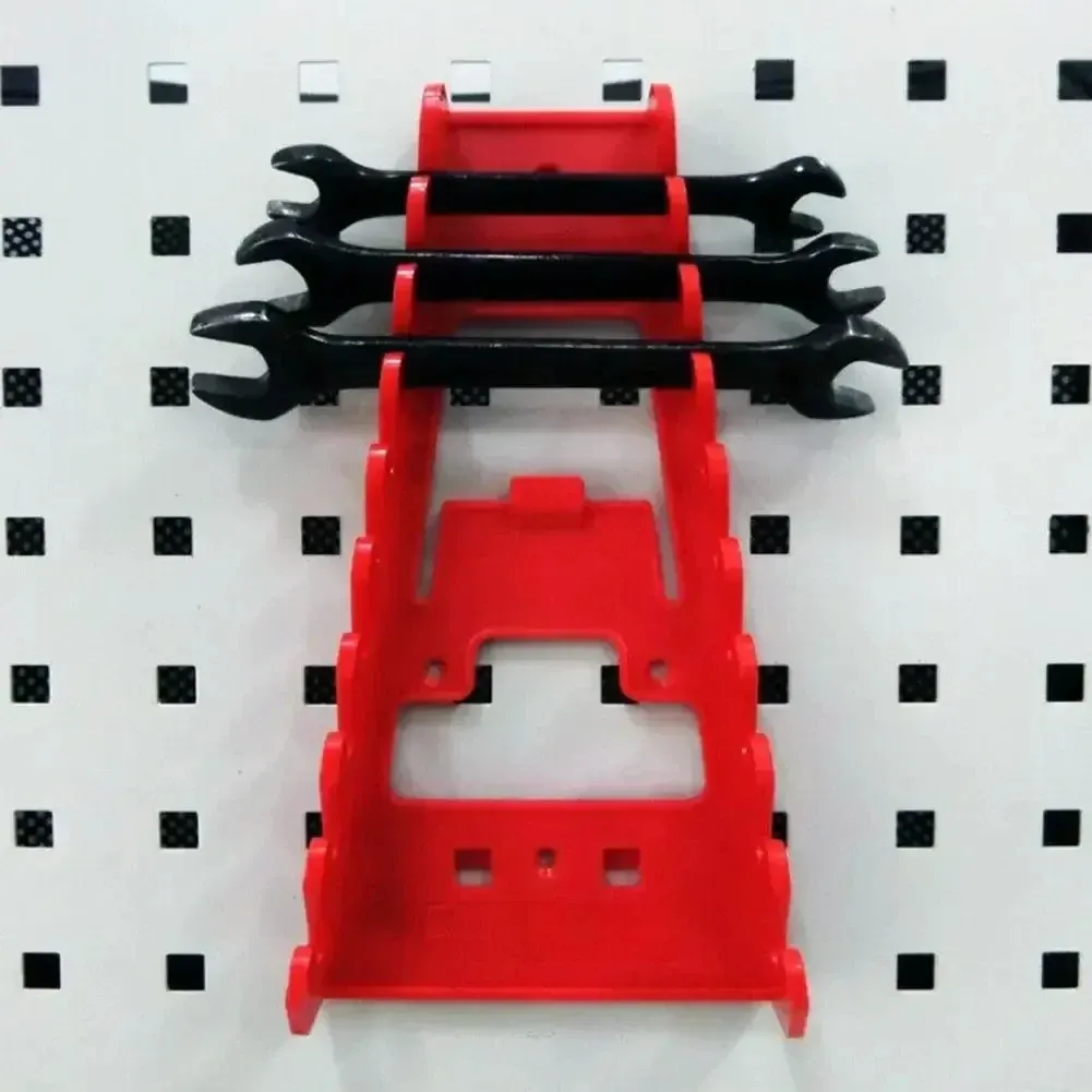 Organisateur de clés en plastique, support de rangement pour douilles, rouge et noir, support de tri pour outils, supports de clés à fourche standard 2