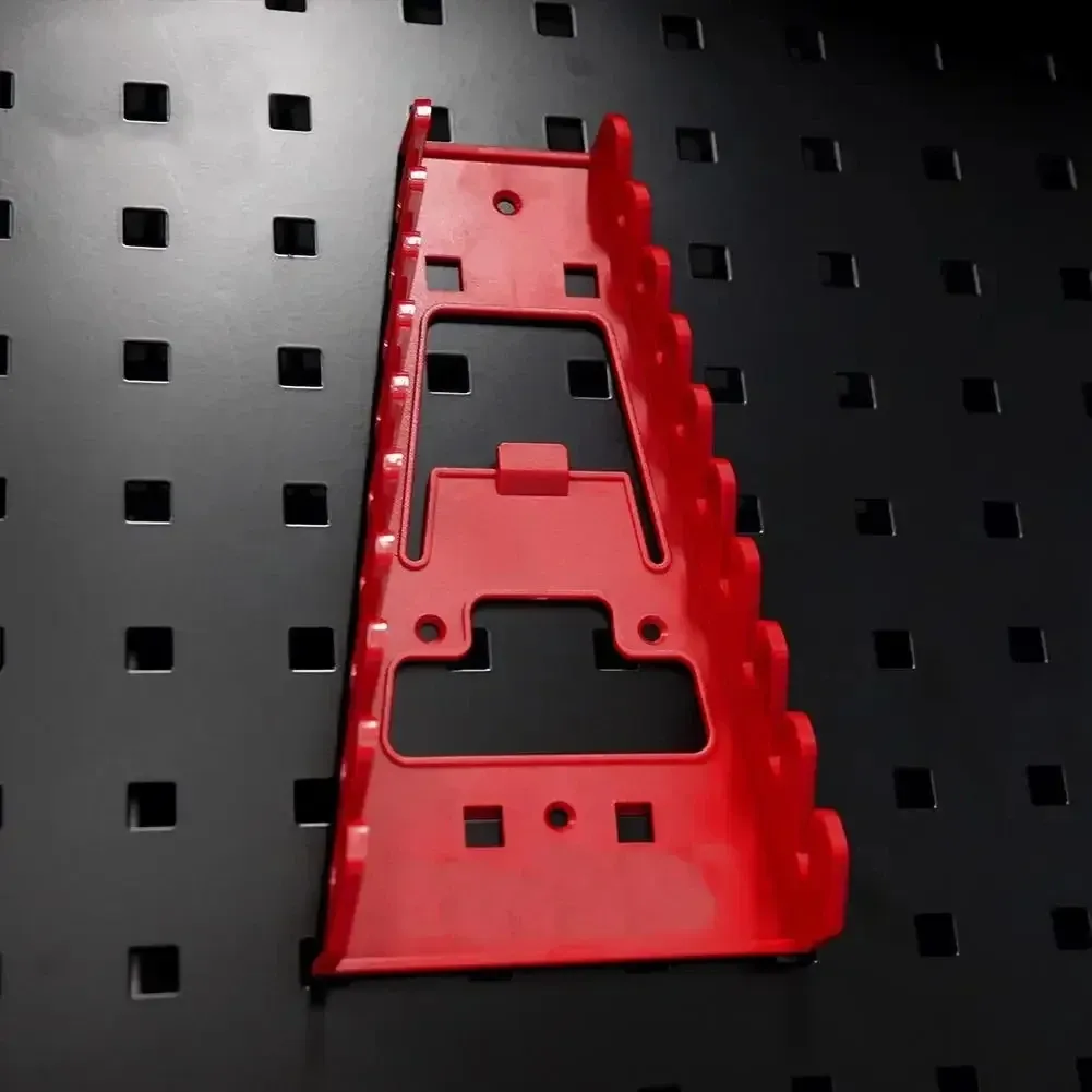 Organisateur de clés en plastique, support de rangement pour douilles, rouge et noir, support de tri pour outils, supports de clés à fourche standard 5