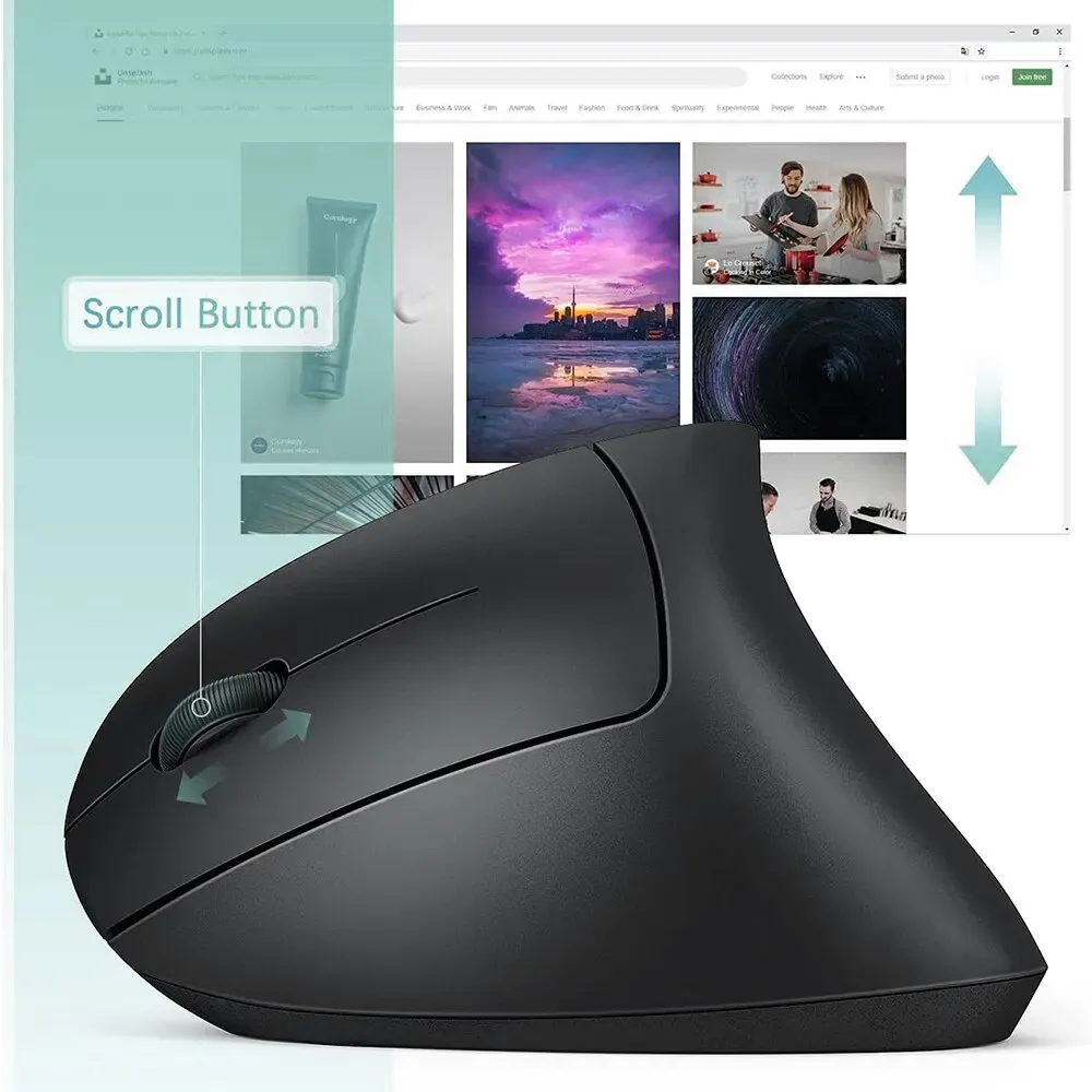 Souris verticale ergonomique sans fil