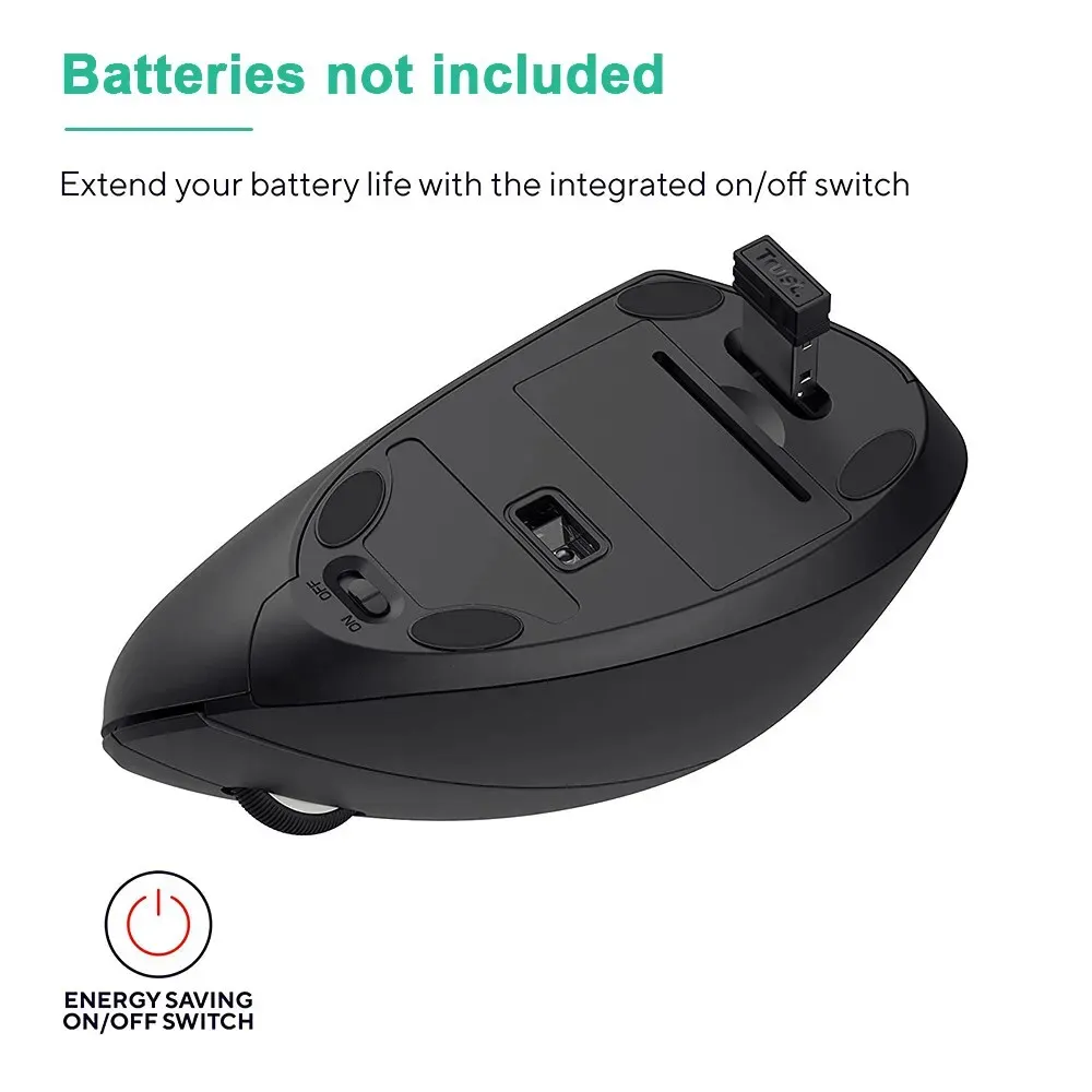 Souris verticale ergonomique sans fil