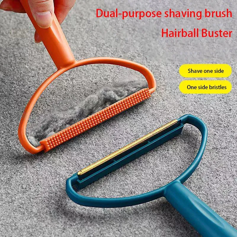 Rasoir portable anti-peluches pour tissus, tapis, manteaux, pulls et vêtements, avec brosse de nettoyage