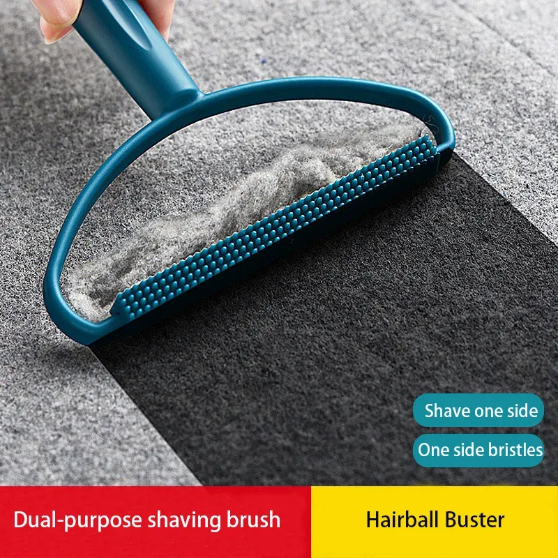 Rasoir portable anti-peluches pour tissus, tapis, manteaux, pulls et vêtements, avec brosse de nettoyage 2