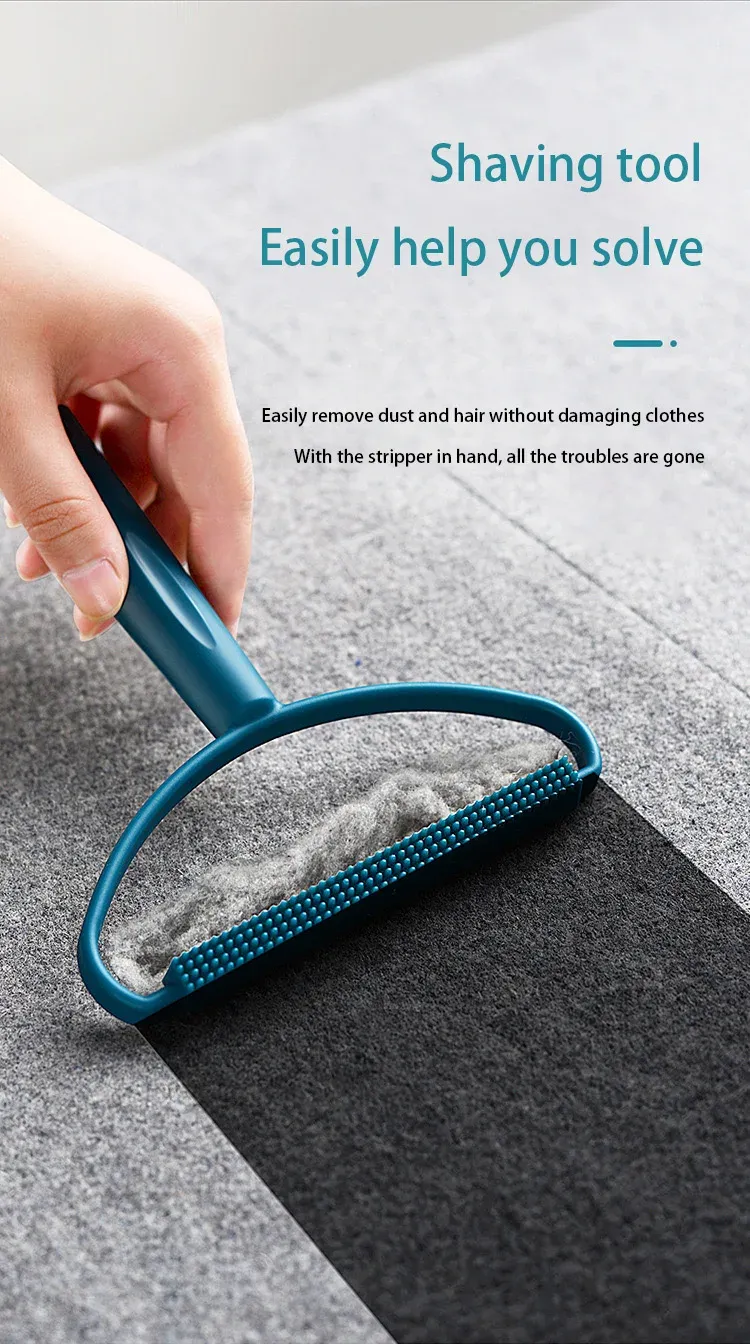 Rasoir anti-peluches en utilisation sur un tissu