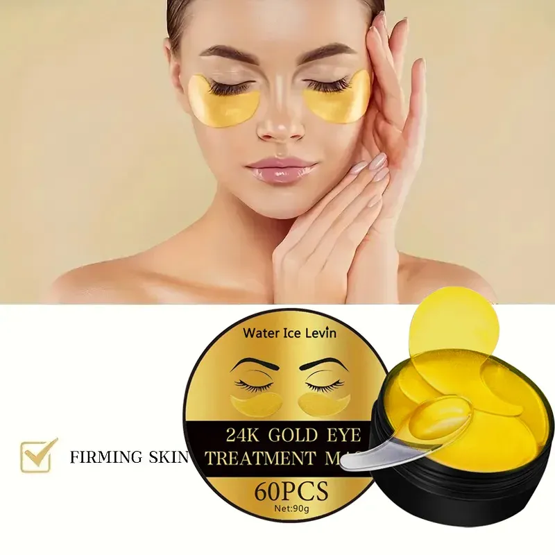 Détail des masques pour les yeux en cristal de collagène