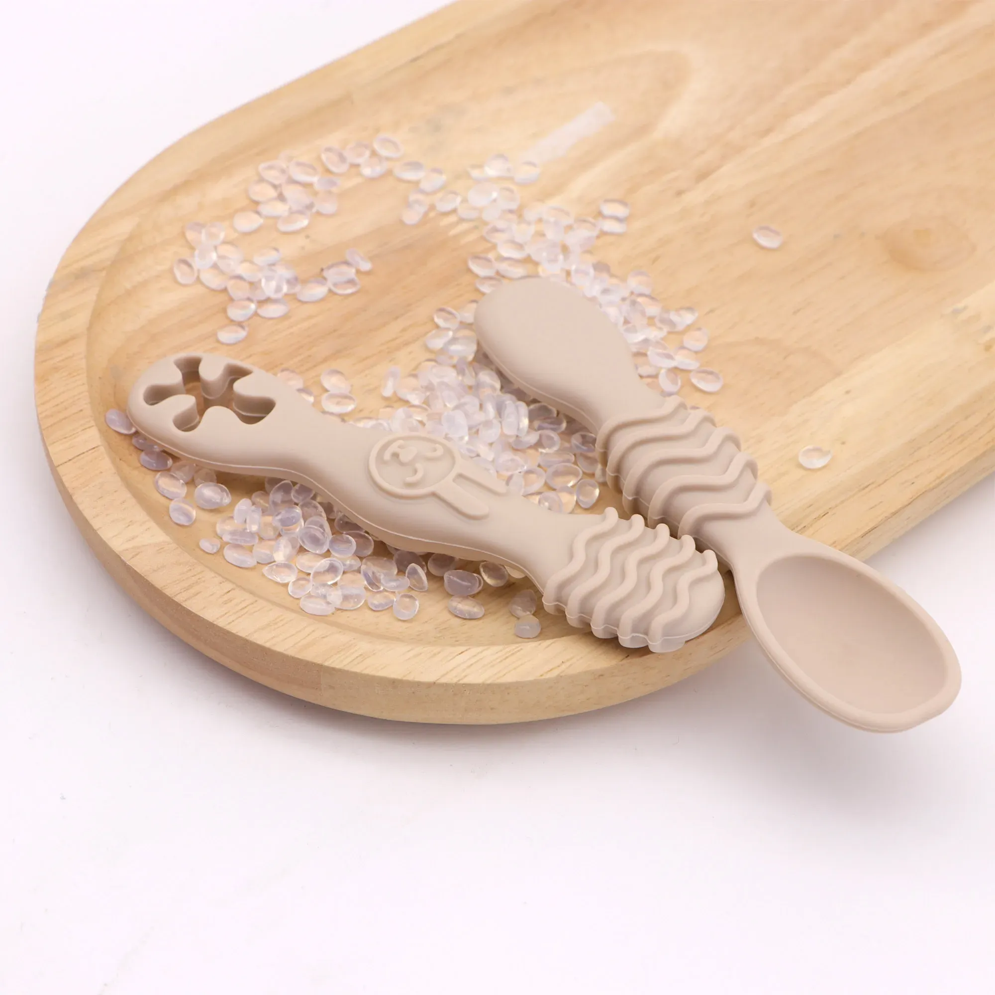 Ensemble de cuillères d'apprentissage en silicone pour bébés et tout-petits | Sans BPA | Compatible micro-ondes, lave-vaisselle et congélateur 8