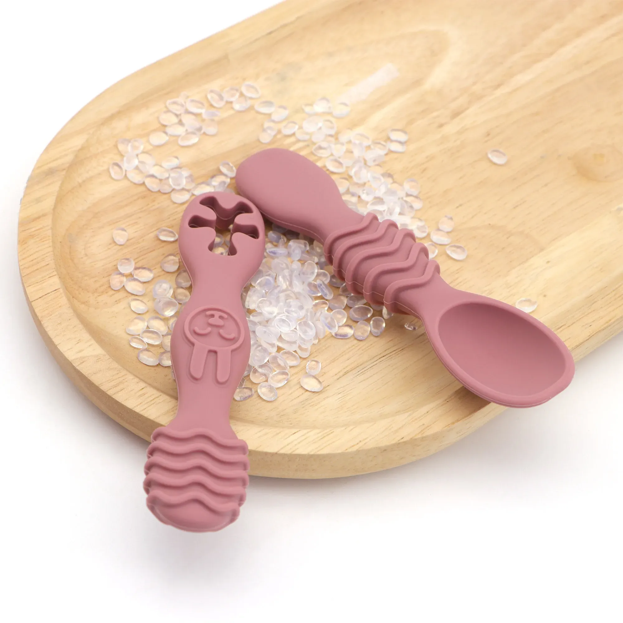 Ensemble de cuillères d'apprentissage en silicone pour bébés et tout-petits | Sans BPA | Compatible micro-ondes, lave-vaisselle et congélateur 7