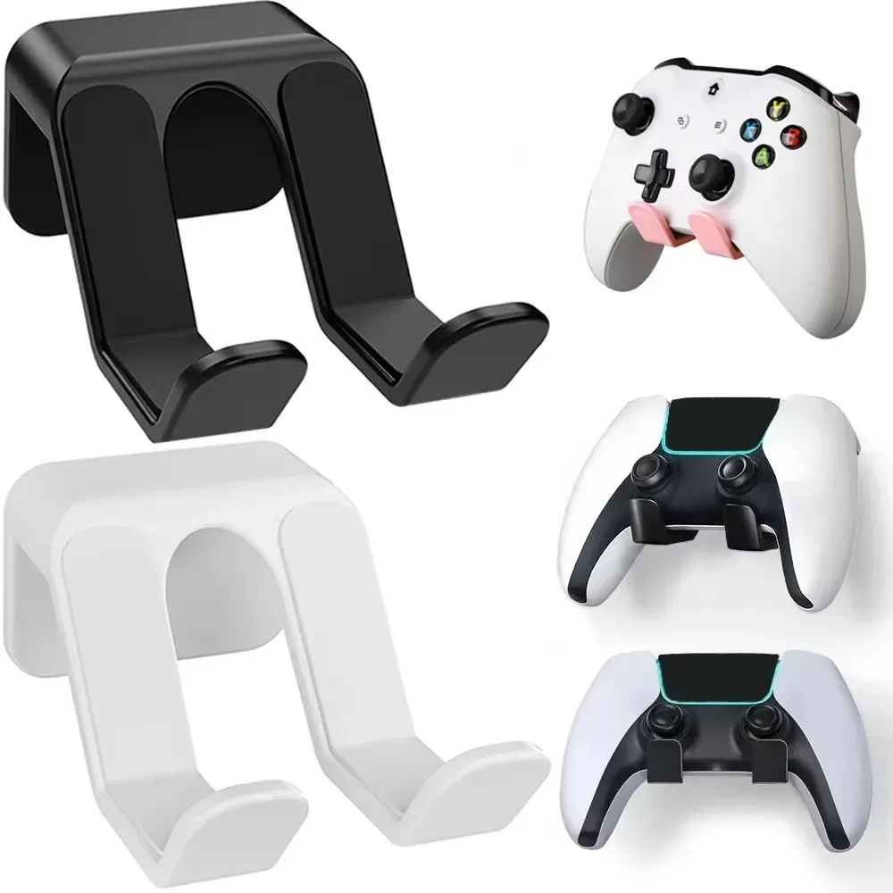 Support mural pour manette PS5, PS4, Switch Pro et Xbox One, avec support pour casque