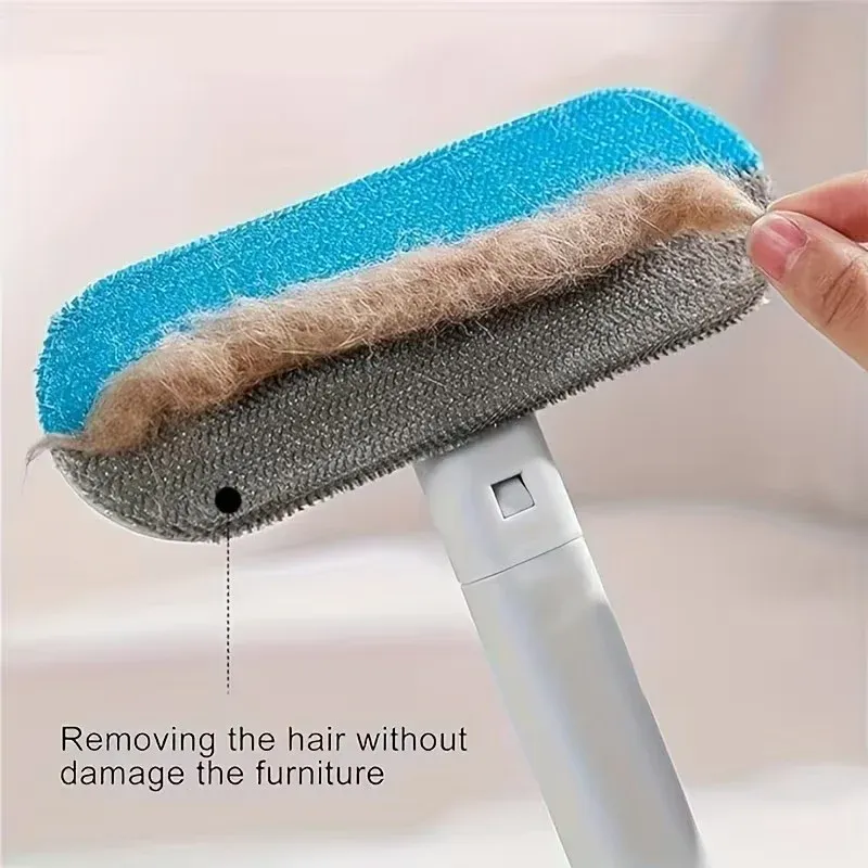 Éliminateur de poils pour animaux, brosse de nettoyage multifonction réutilisable et lavable pour canapés, tapis, vêtements et literie 2