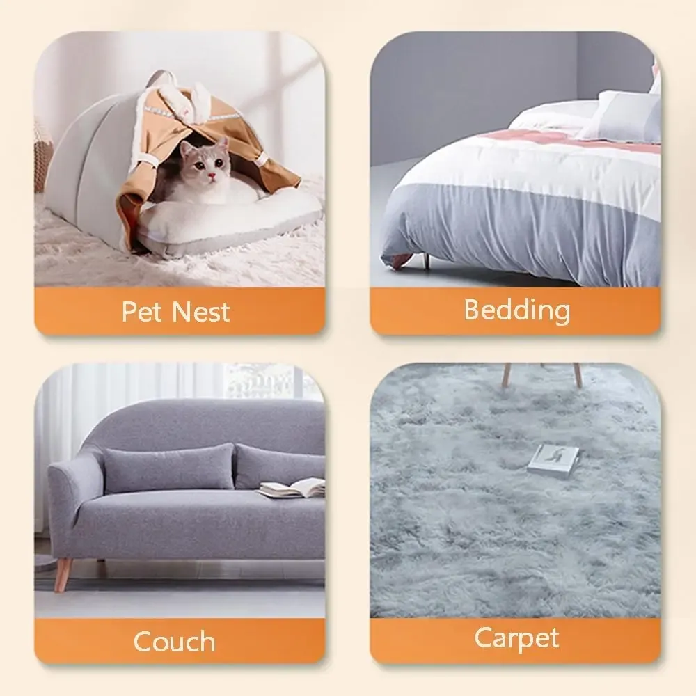 Éliminateur de poils pour animaux, brosse de nettoyage multifonction réutilisable et lavable pour canapés, tapis, vêtements et literie 6