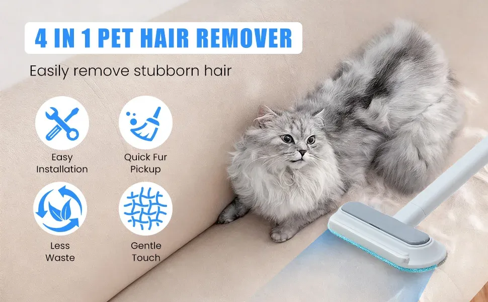 Éliminateur de poils pour meubles d'animaux en utilisation