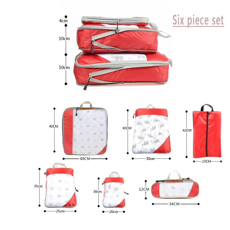 Organisation de bagages avec les cubes de voyage