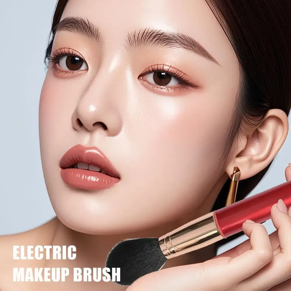Brosse de maquillage électrique douce pour un estompage impeccable, contouring, highlighting et finition aérographe 5
