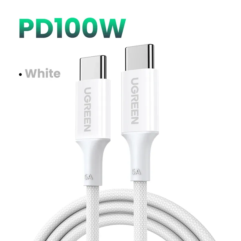 Câble USB-C vers USB-C UGREEN PD 100 W/60 W pour iPhone 17, MacBook et iPad – Câble de charge rapide Type-C 5 A/3 A – Longueur 0,5 à 3 m 8