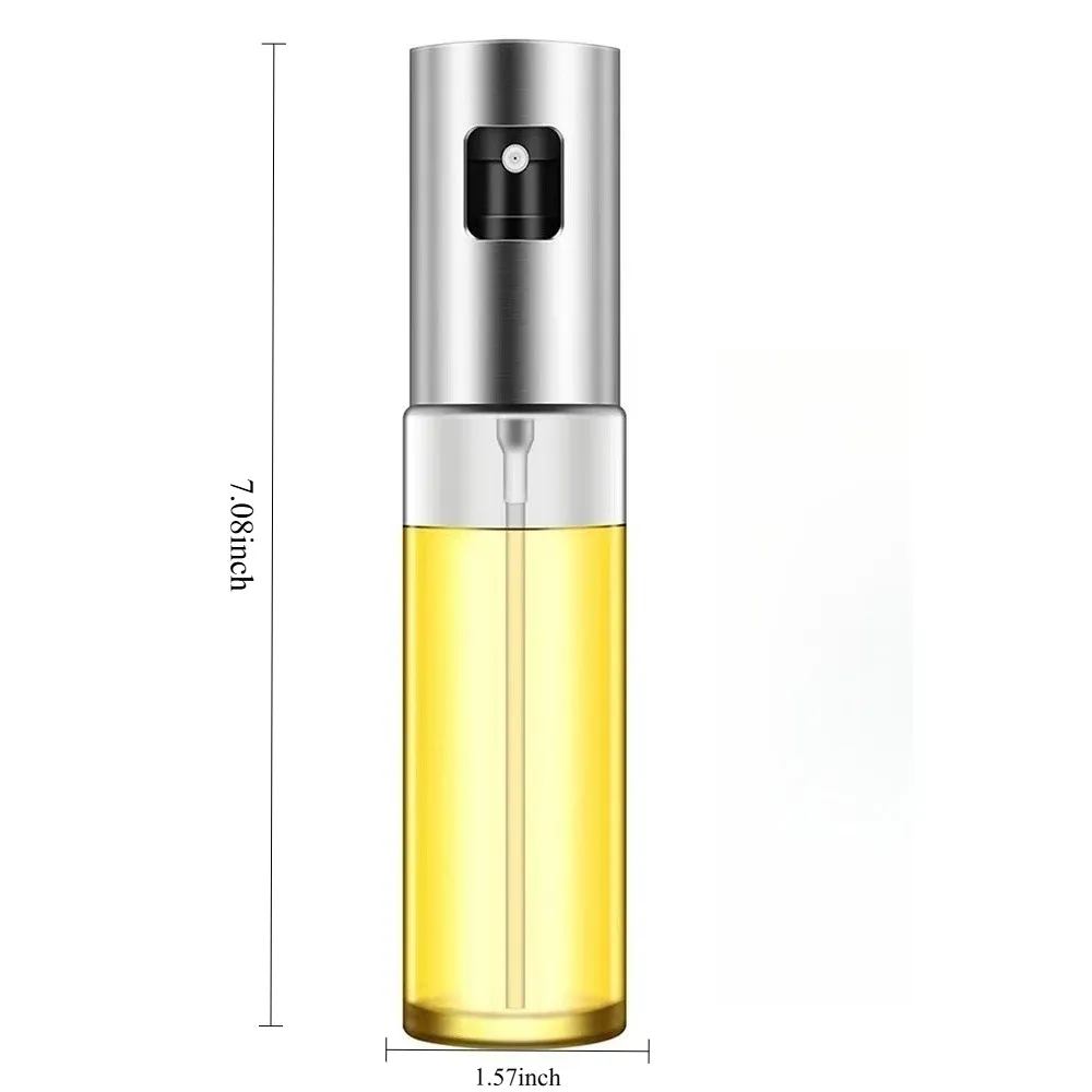Pulvérisateur d'huile en verre pour la cuisine, vaporisateur d'huile d'olive pour salades, barbecue et pâtisserie, bouteille vide pour vinaigre 5