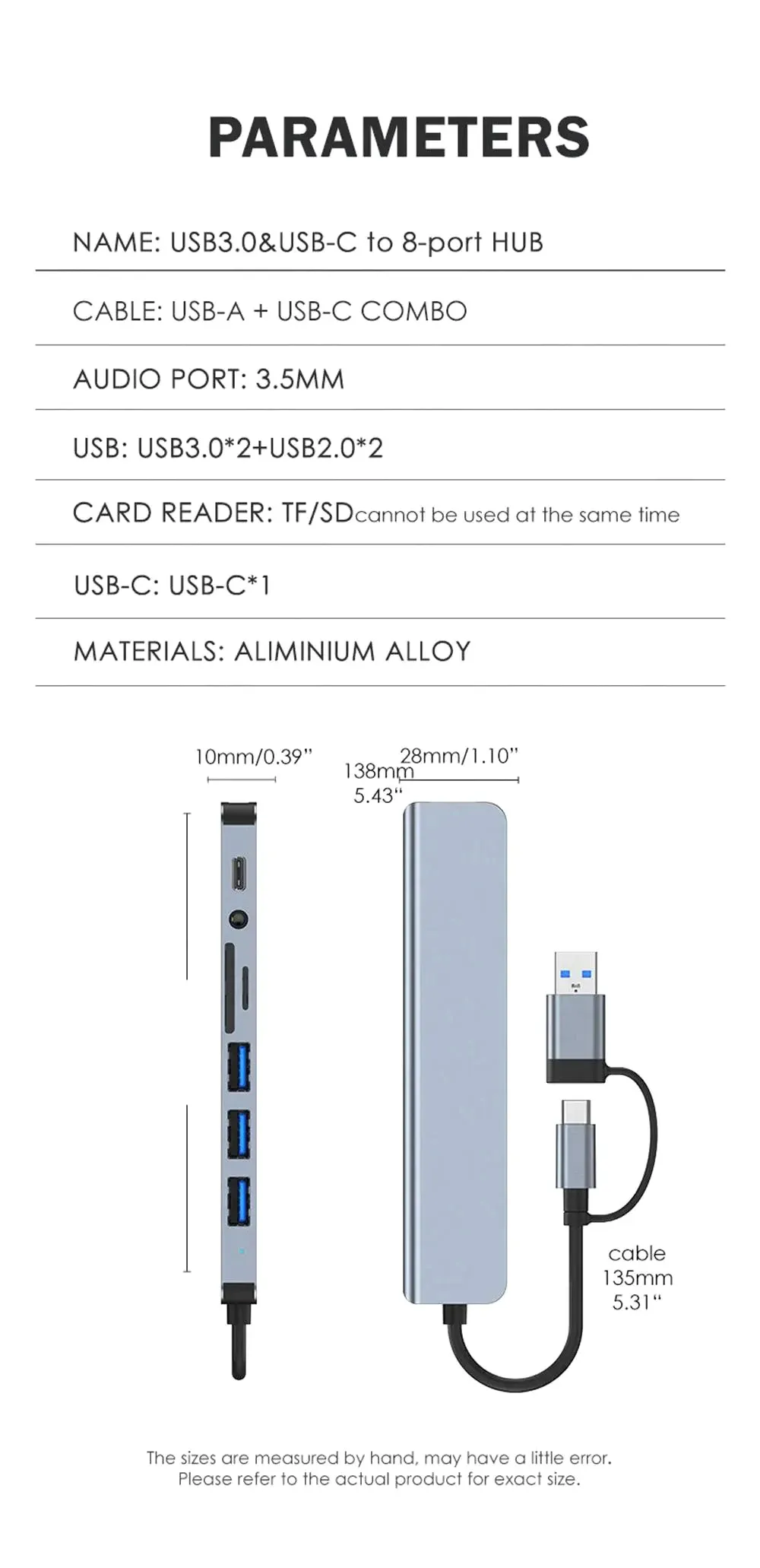 Hub USB 8-en-1 pour MacBook