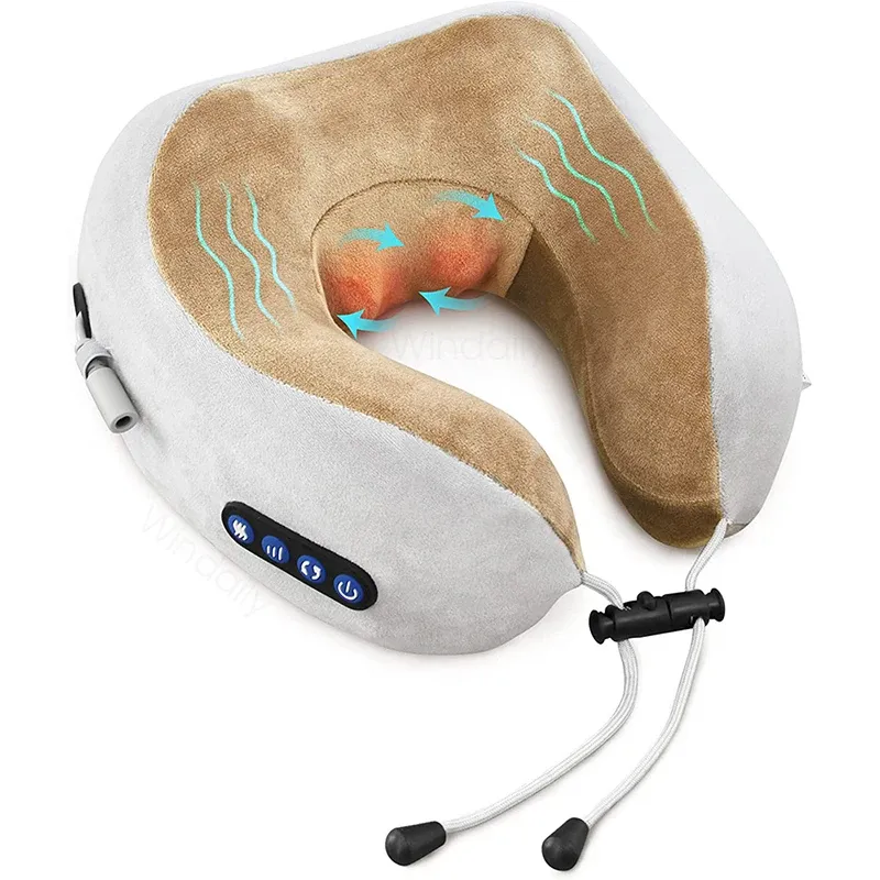 Coussin de massage en U porté autour du cou