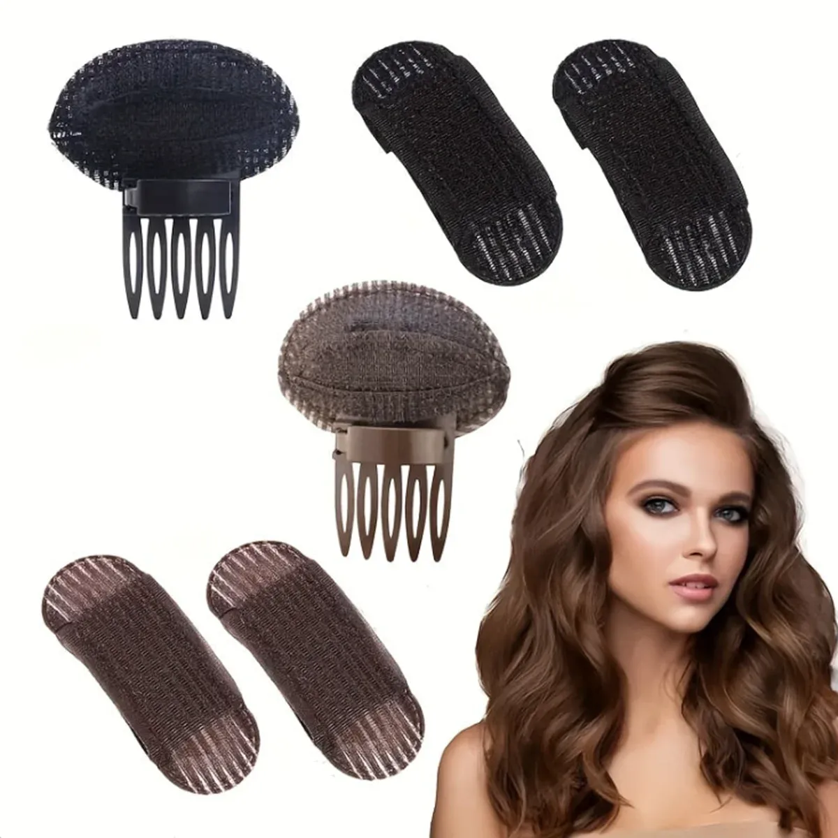 Pinces à cheveux invisibles en situation