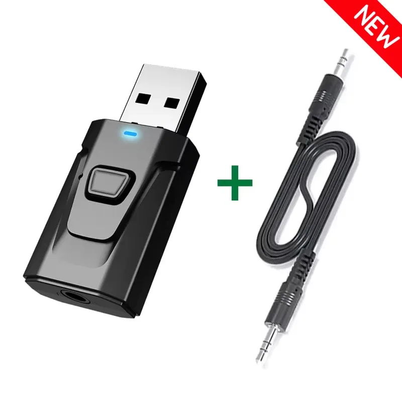 Émetteur-récepteur Audio Bluetooth 5.4 USB, adaptateur sans fil avec sortie/entrée 3.5 mm AUX et RCA, compatible TV, PC, casque, chaîne stéréo, autoradio et Hi-Fi 10