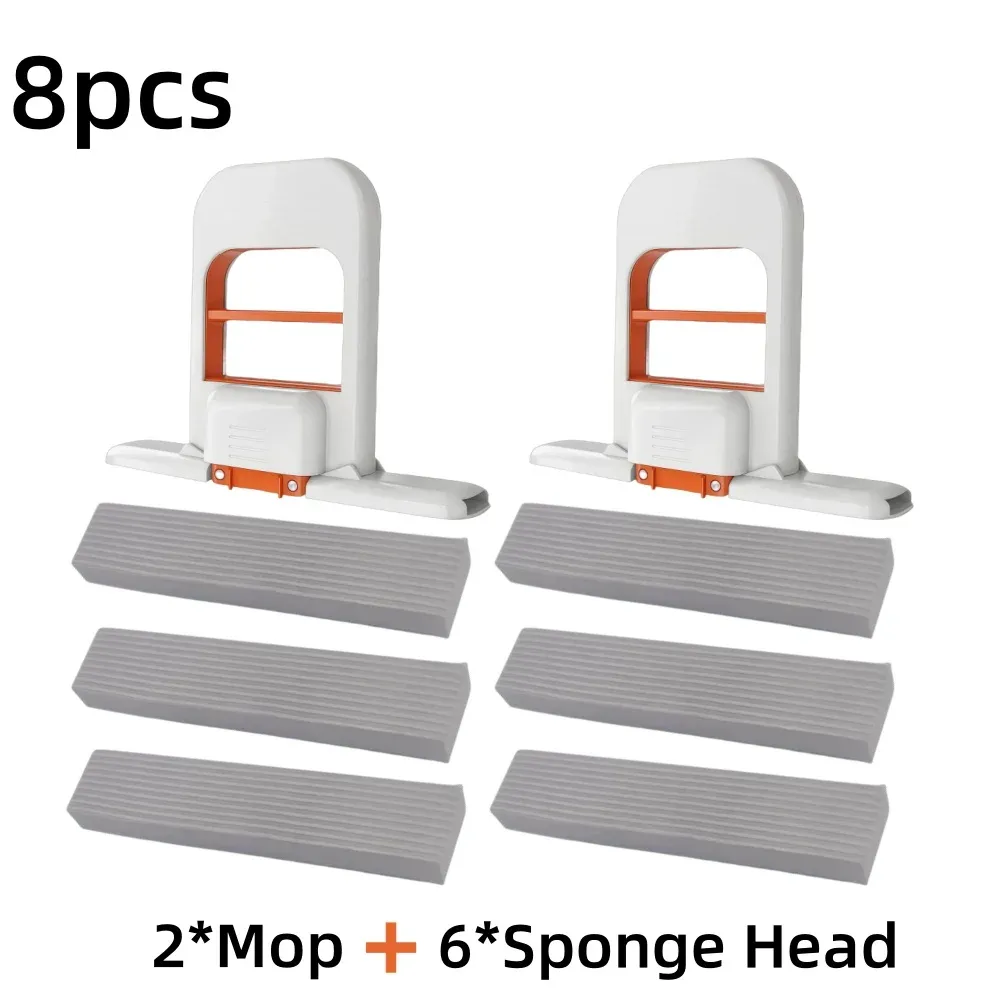 Mini serpillières de bureau auto-essorantes et pliables, lot de 2 ou 8 pièces 10