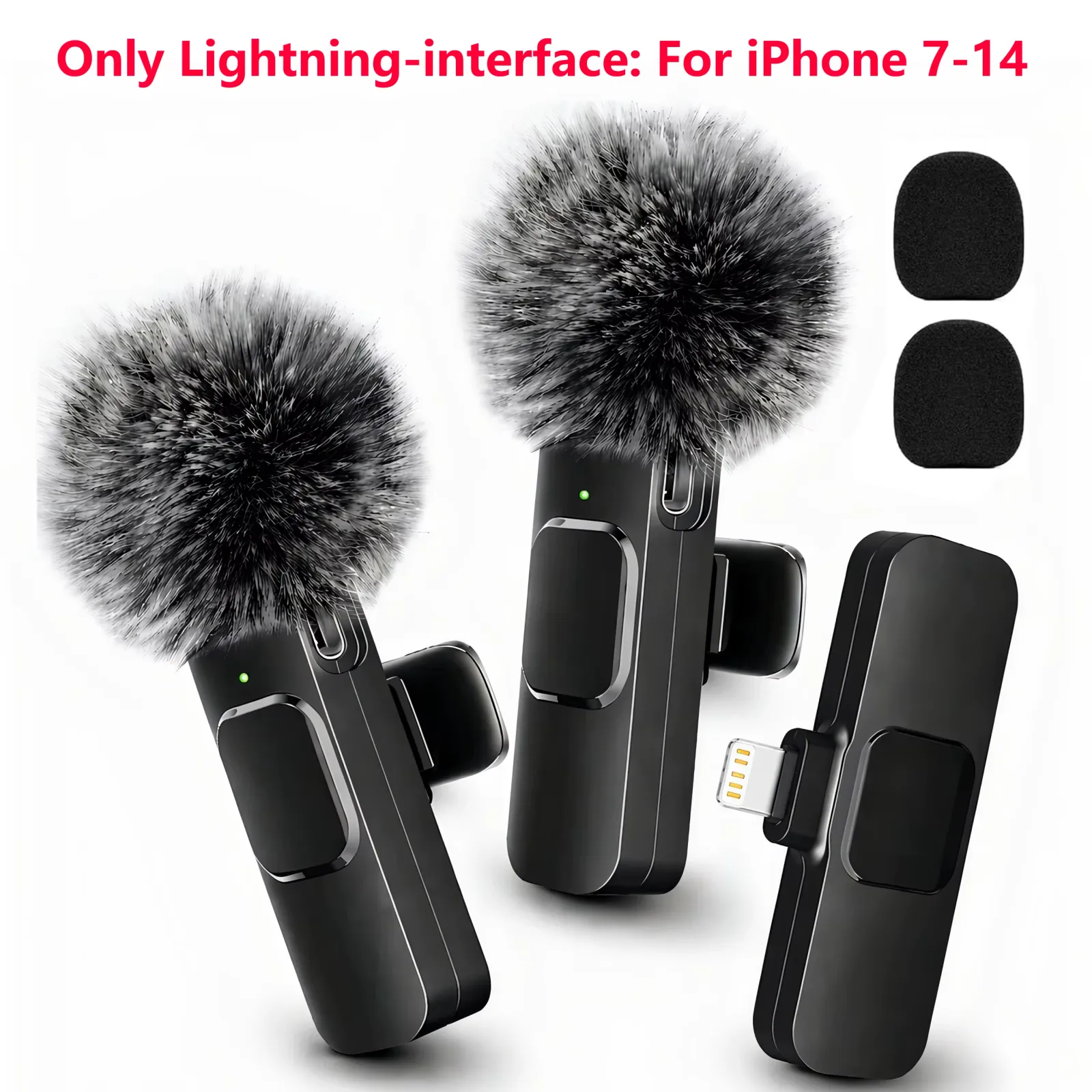 Microphone sans fil à clipser, détails du design