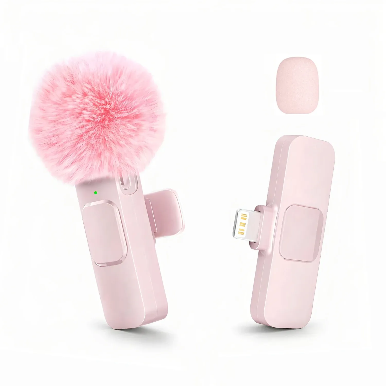 Microphone sans fil miniature à clip, connecteur Lightning 9