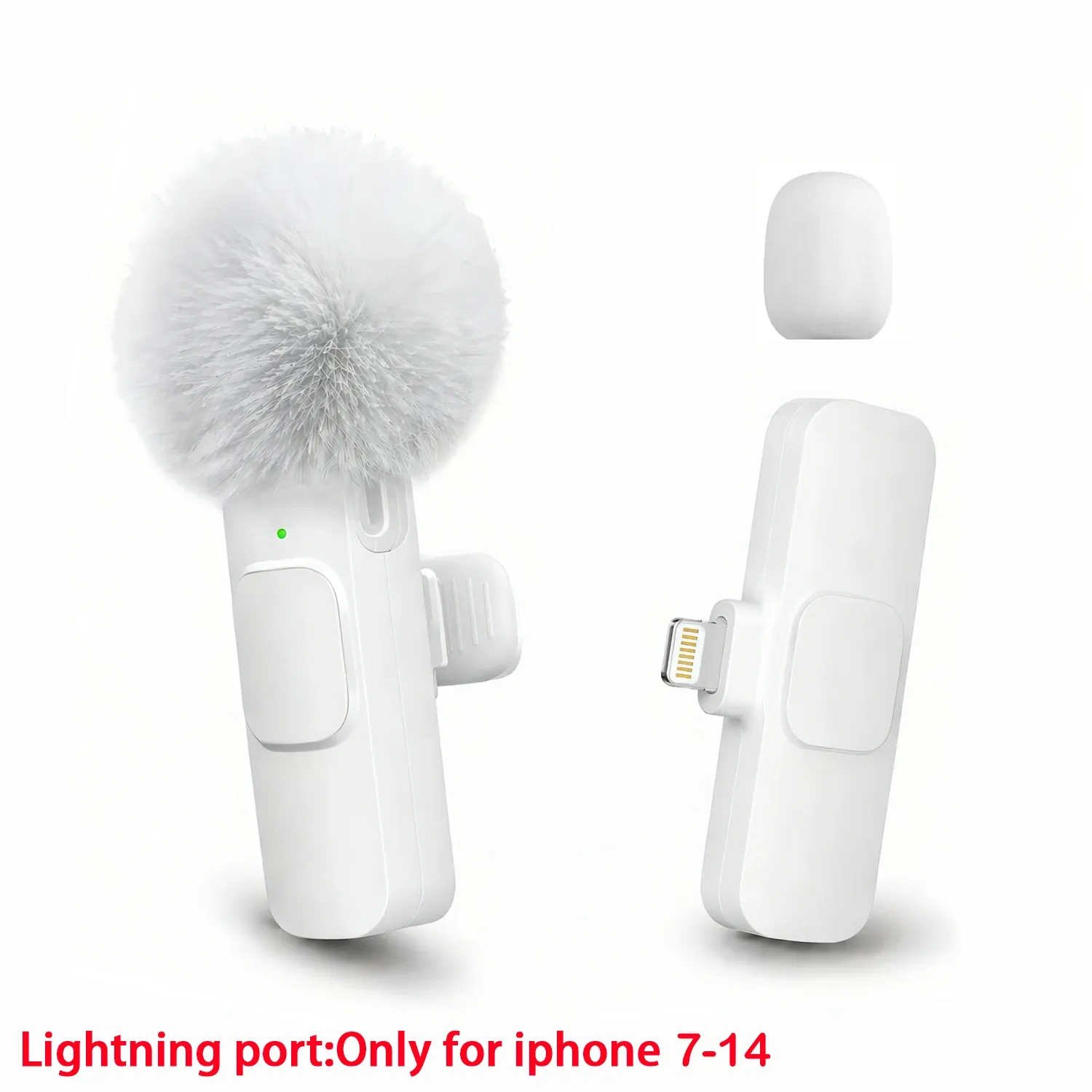 Microphone sans fil miniature à clip, connecteur Lightning 11