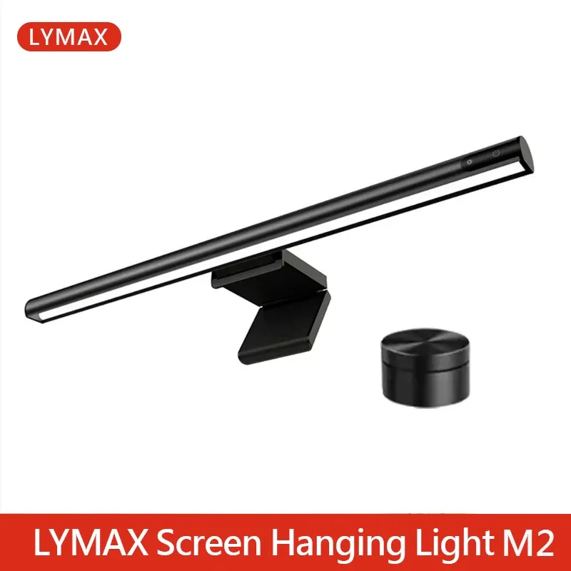 Lampe de bureau LYMAX M2/M2 Plus – Barre lumineuse suspendue pour écran avec protection des yeux, compatible moniteur PC, télécommande sans fil 1