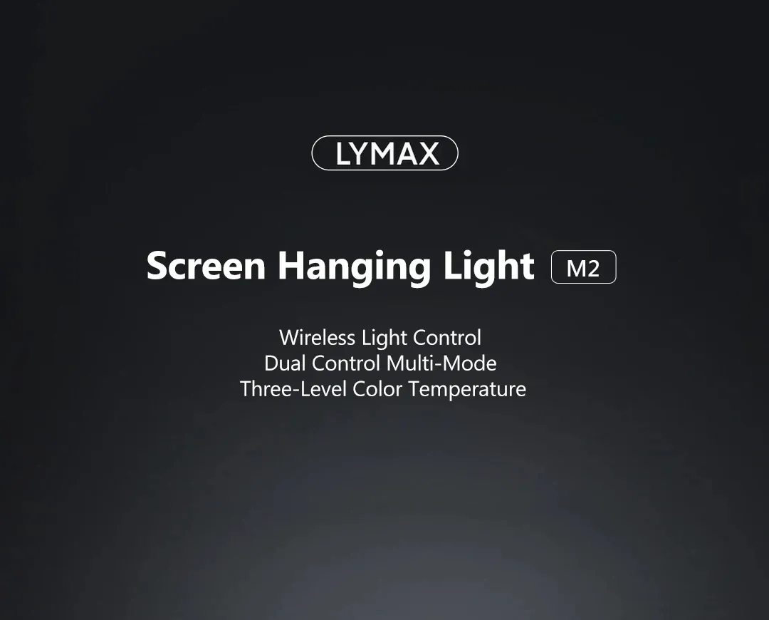 Lampe de bureau LYMAX suspendue au-dessus d'un écran d'ordinateur