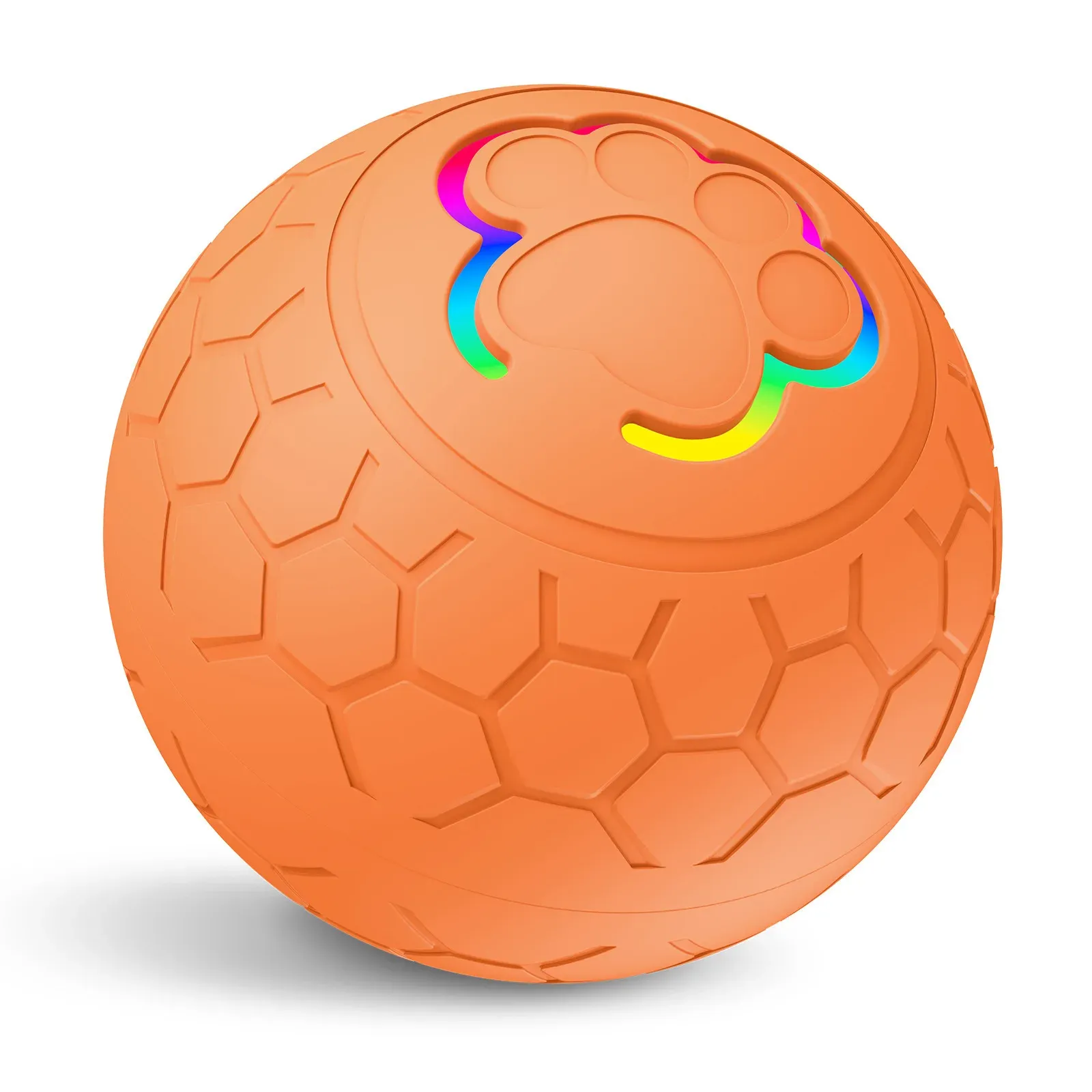 Balle interactive intelligente pour chiens et chats, à roulement et rebond automatiques, éclairage RVB, recharge USB 11