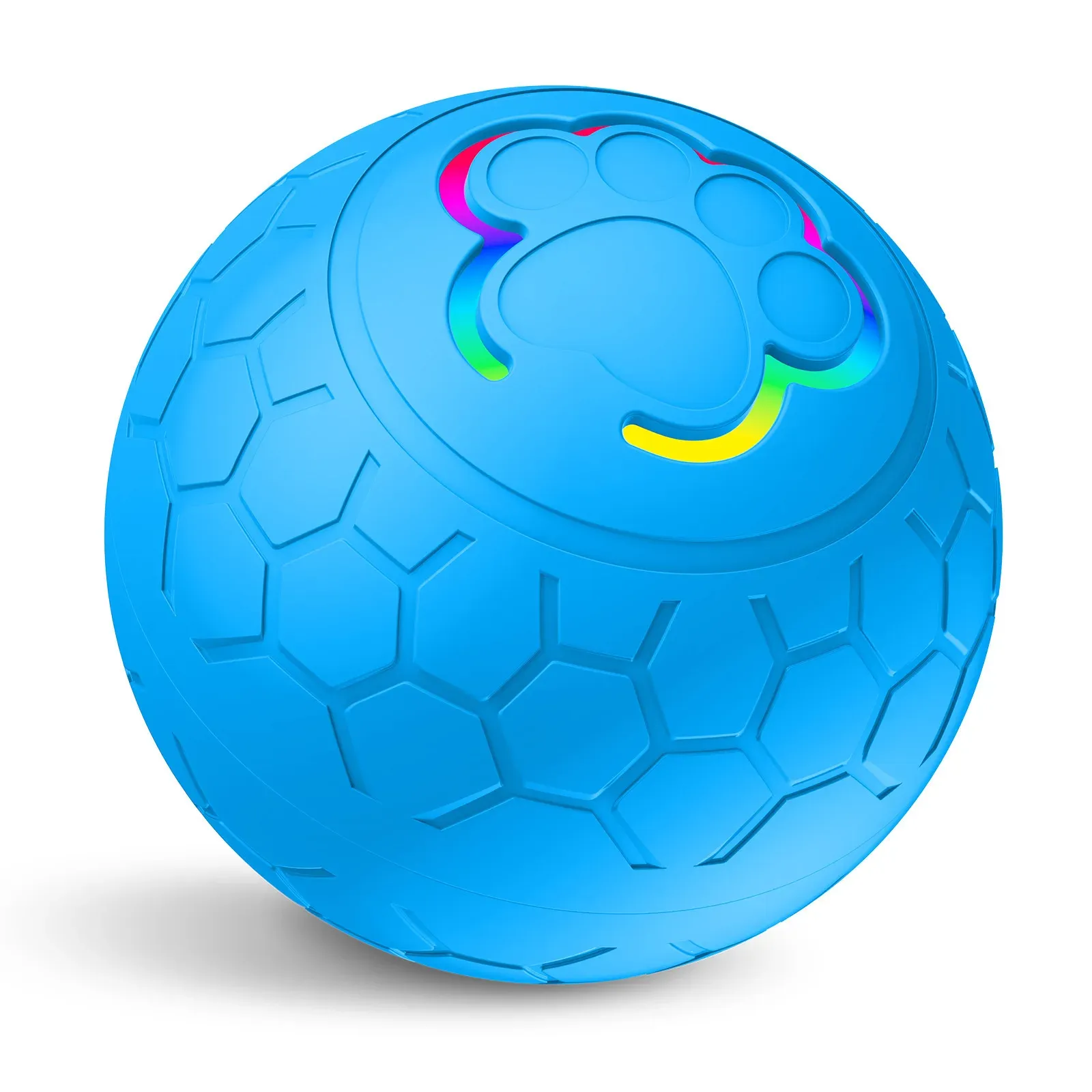 Balle interactive intelligente pour chiens et chats, à roulement et rebond automatiques, éclairage RVB, recharge USB 10