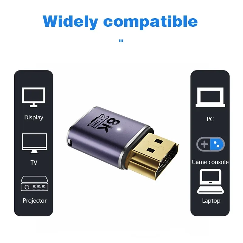 Adaptateur de câble HDMI, convertisseur Mini Micro HDMI vers HDMI 2.1, 48 Gbit/s, 8K60Hz, 4K120Hz, pour projecteur, téléviseur HD, PS4, PS5 et ordinateur portable 3