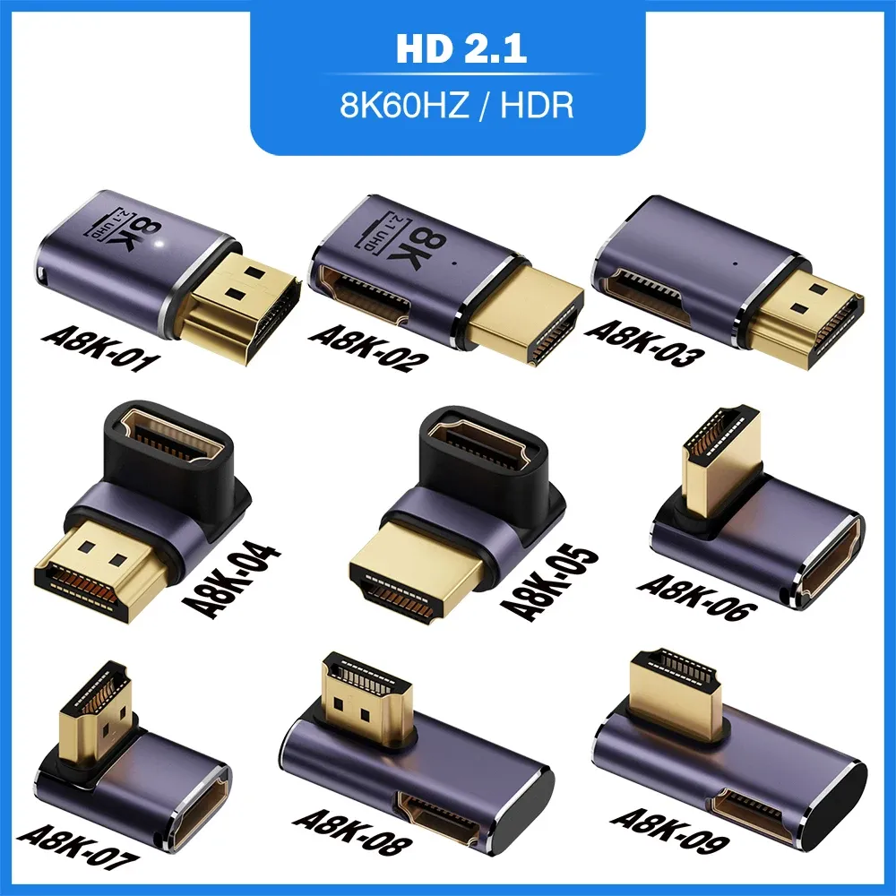 Adaptateur de câble HDMI, convertisseur Mini Micro HDMI vers HDMI 2.1, 48 Gbit/s, 8K60Hz, 4K120Hz, pour projecteur, téléviseur HD, PS4, PS5 et ordinateur portable 5