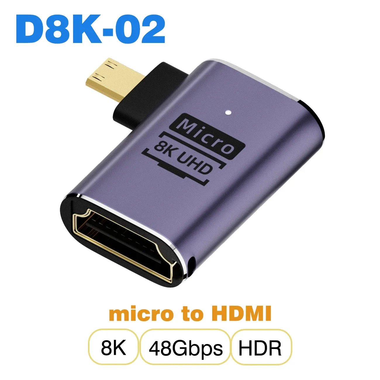 Adaptateur de câble HDMI, convertisseur Mini Micro HDMI vers HDMI 2.1, 48 Gbit/s, 8K60Hz, 4K120Hz, pour projecteur, téléviseur HD, PS4, PS5 et ordinateur portable 34
