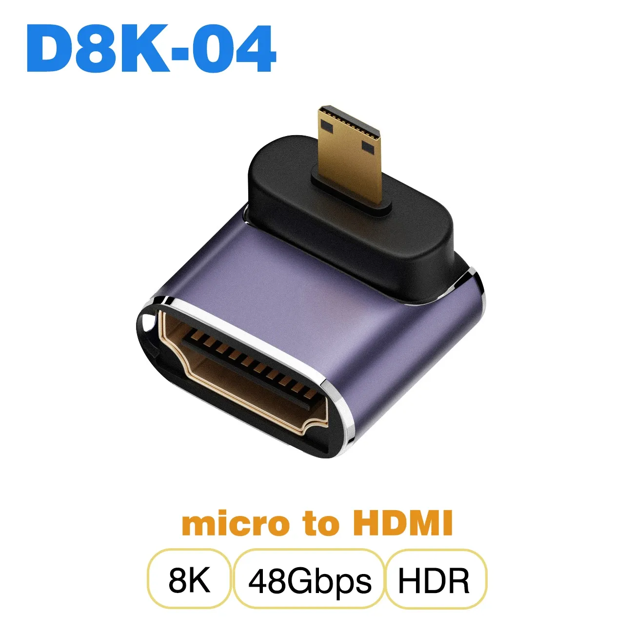 Adaptateur de câble HDMI, convertisseur Mini Micro HDMI vers HDMI 2.1, 48 Gbit/s, 8K60Hz, 4K120Hz, pour projecteur, téléviseur HD, PS4, PS5 et ordinateur portable 30