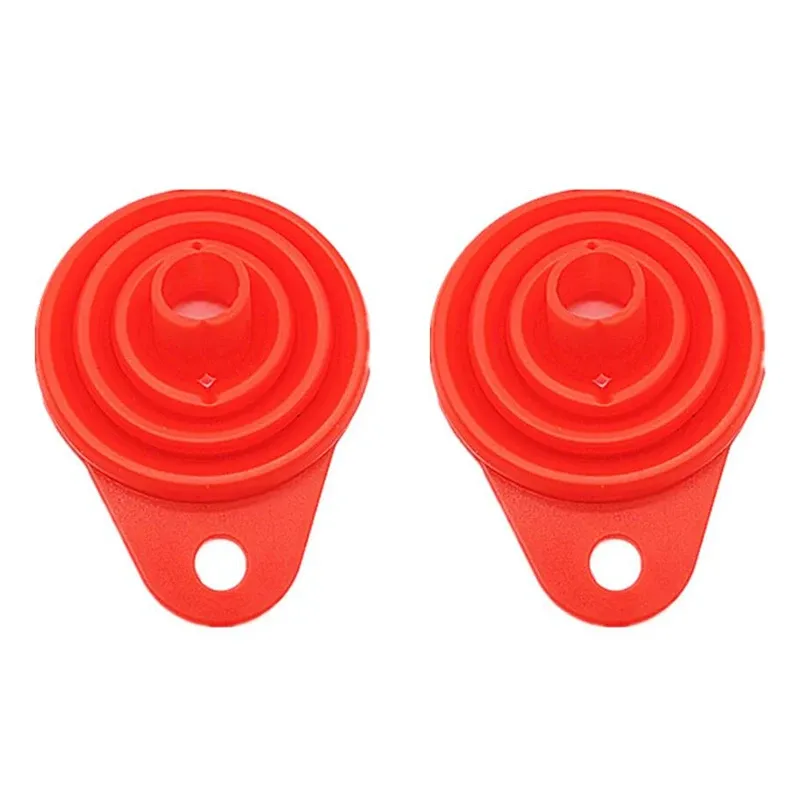 Entonnoir pliable en silicone mini, 1 pièce/2 pièces, portable, entonnoir télescopique pour le transvasement de liquides à domicile 16