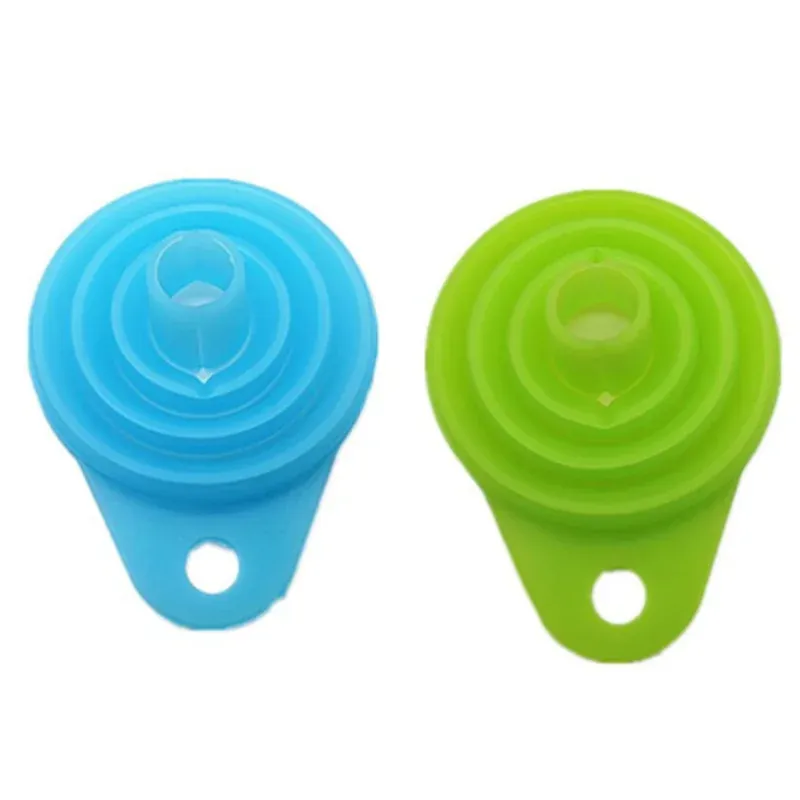 Entonnoir pliable en silicone mini, 1 pièce/2 pièces, portable, entonnoir télescopique pour le transvasement de liquides à domicile 10
