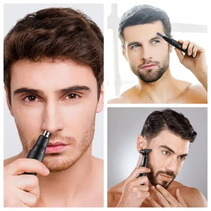 Tondeuse 3 en 1 électrique rechargeable pour hommes Xiaomi, indolore, pour le nez, les oreilles, les sourcils et la barbe 3