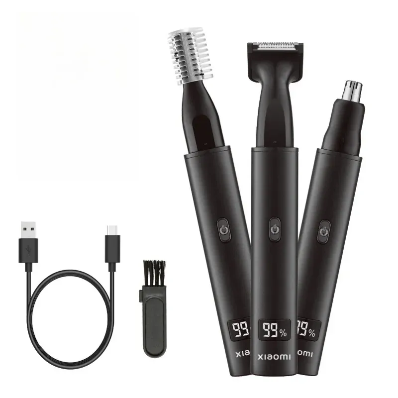Tondeuse 3 en 1 électrique rechargeable pour hommes Xiaomi, indolore, pour le nez, les oreilles, les sourcils et la barbe 6