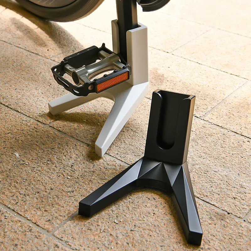 Béquille de vélo, installation
