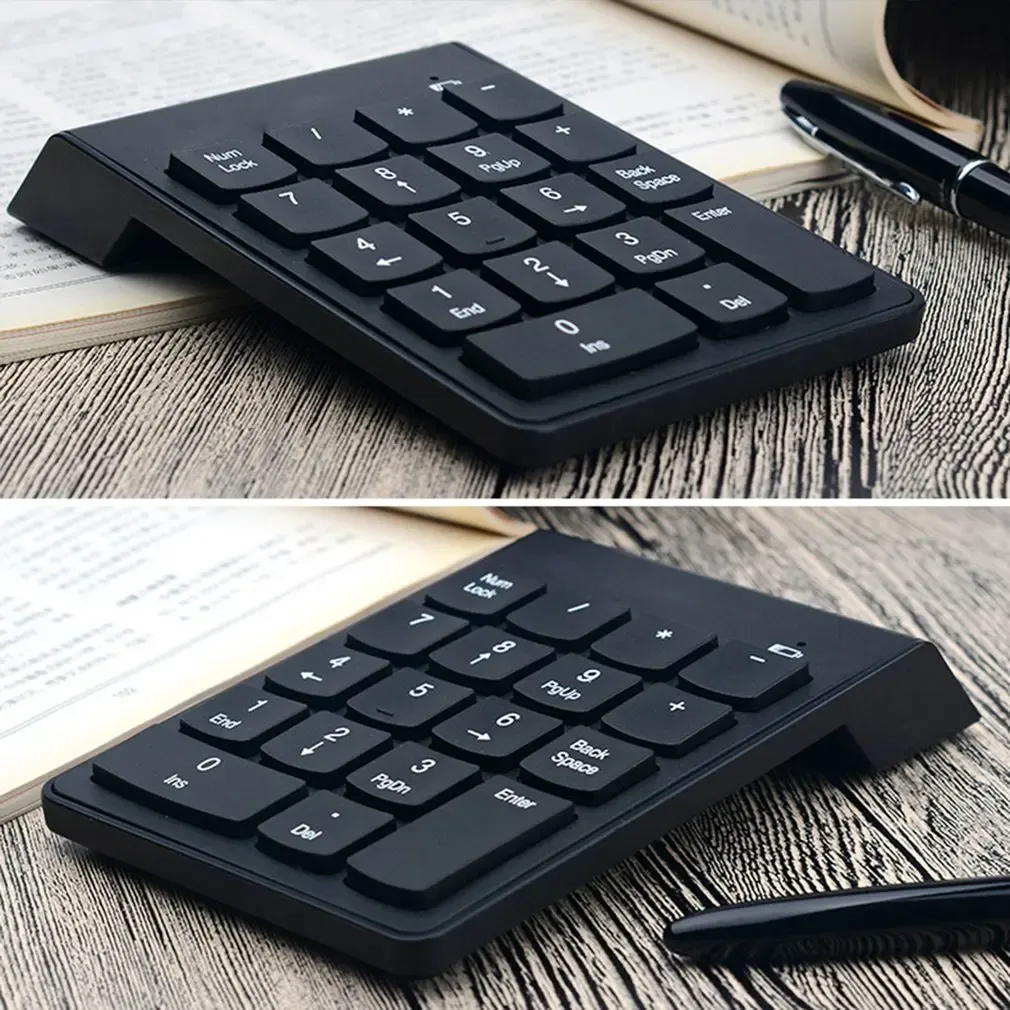 Pavé numérique sans fil 2,4 GHz 18 touches pour comptabilité et finance, compatible ordinateur portable 2