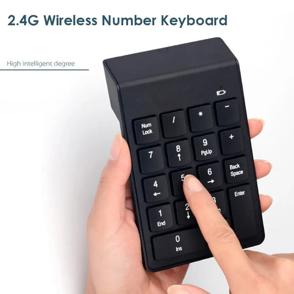 Pavé numérique sans fil 2,4 GHz 18 touches pour comptabilité et finance, compatible ordinateur portable 4