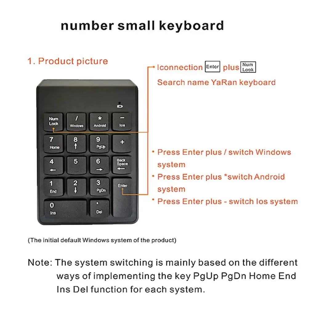 Pavé numérique sans fil 2,4 GHz 18 touches pour comptabilité et finance, compatible ordinateur portable 5