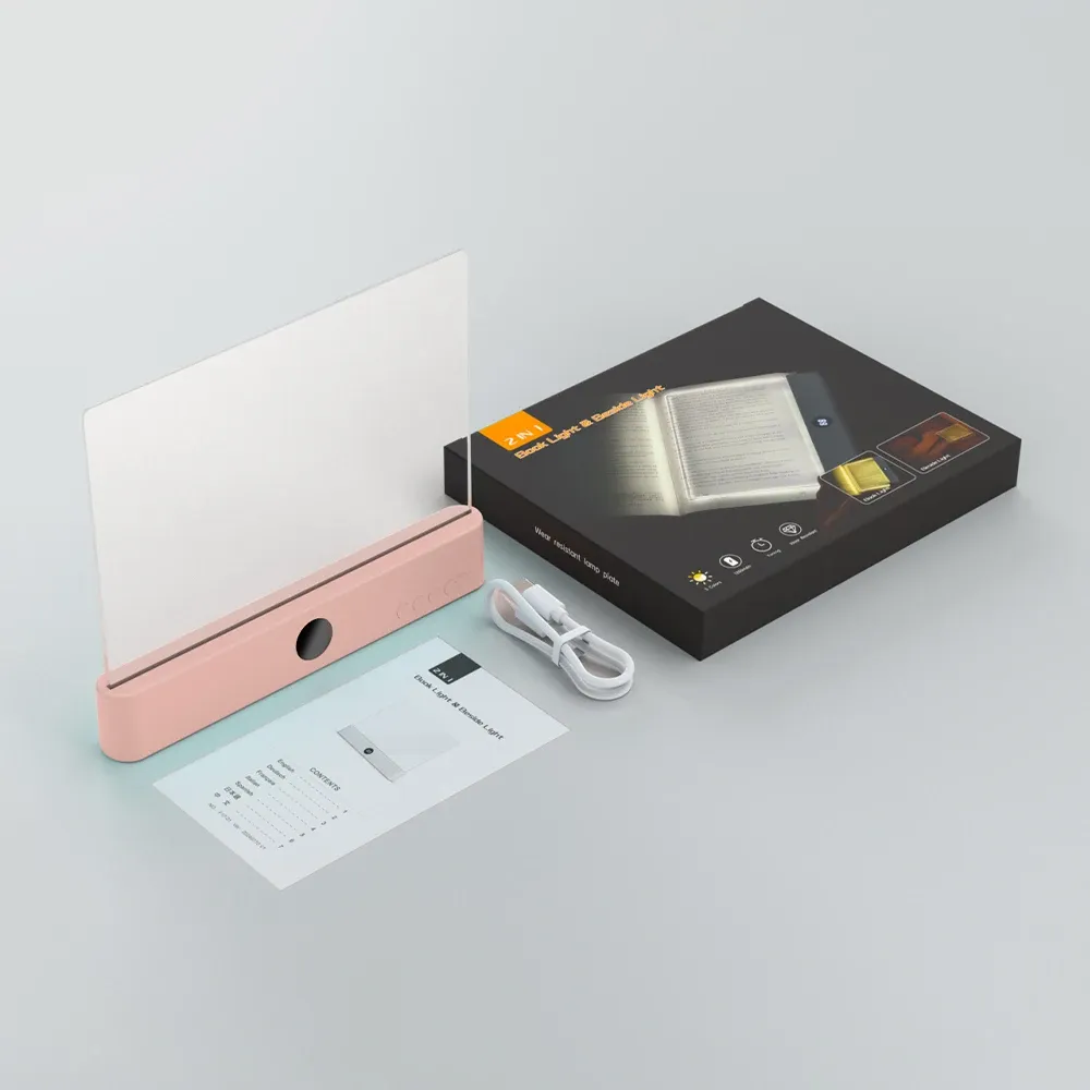 Lampe de lecture LED rechargeable par USB, 3 températures de couleur, 1200 mAh, avec minuterie et protection des yeux 6