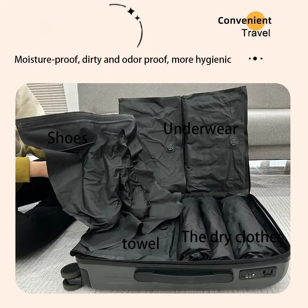 Sacs de compression sous vide réutilisables, anti-poussière, pour le rangement et les voyages 2