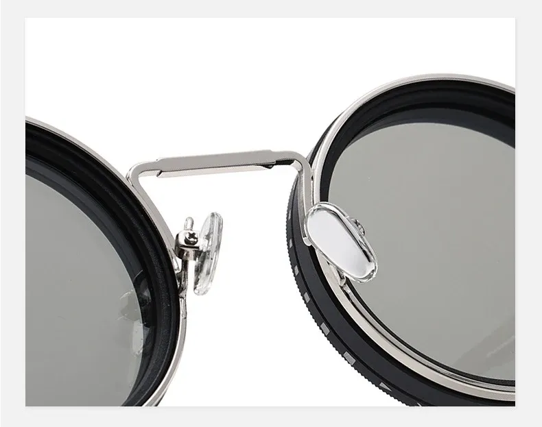 Lunettes rondes sous différents angles