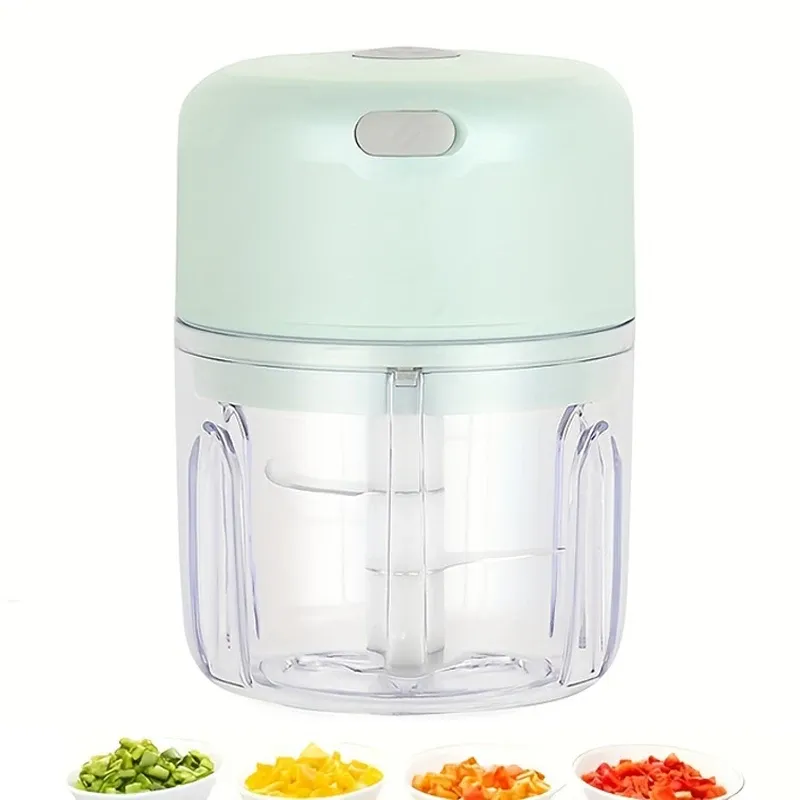 Mini hachoir rechargeable 250 ml pour ail, piment, oignons, viande et noix, durable et robuste