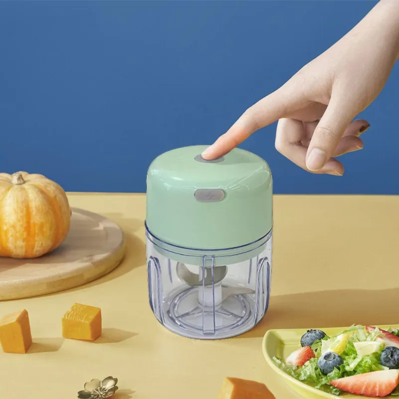 Mini hachoir rechargeable à ail et à viande de 250 ml