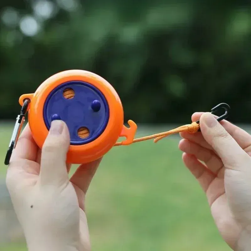 Corde à linge rétractable 10 m pour extérieur, anti-dérapante et coupe-vent, idéale pour hôtel et camping 3