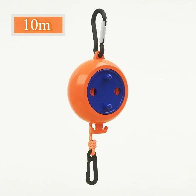 Corde à linge rétractable 10 m pour extérieur, anti-dérapante et coupe-vent, idéale pour hôtel et camping 7